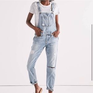 Lucky Brand - Boyfriend Overall - Light Wash - Size XS